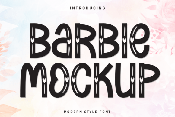 Barbie Mockup: A Handwritten Font for Charming Branding