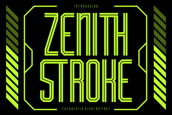 Boost Your Campaign with Zenith Stroke Font