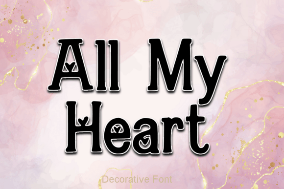 Charming All My Heart Font for Editorial Design