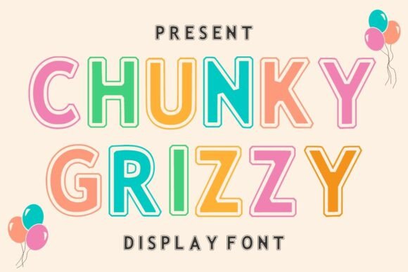 Chunky Grizzy: A Bold and Fun Display Font for Web Design