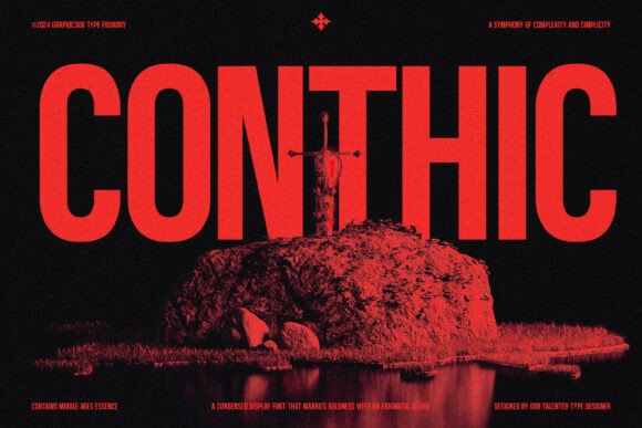 Conthic: A Striking Display Font for Bold Campaigns
