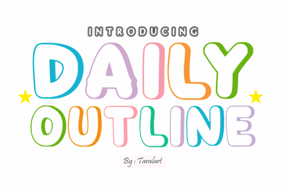 Discover Daily Outline: A Vibrant Display Font for Web Design