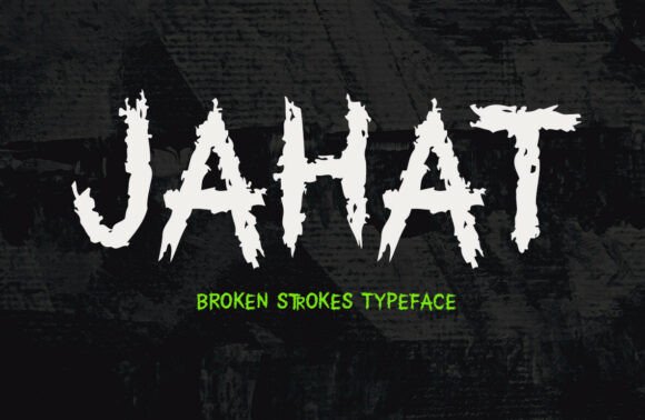 Discover Jahat: A Dark, Edgy Font for Bold Web Designs