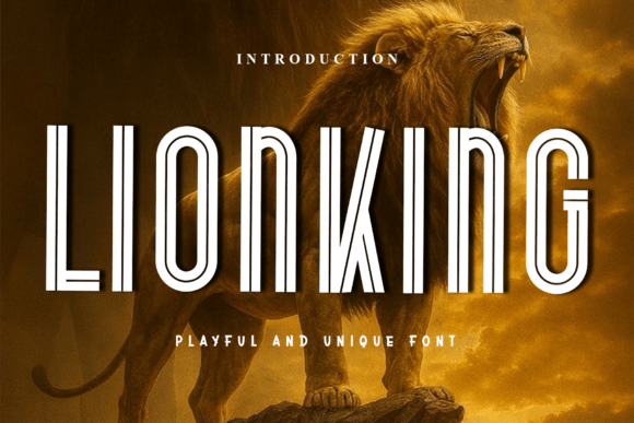 Discover Lionking: A Festive and Merry Typeface