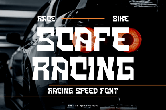 Elevate Your Brand with Scafe Racing: A Bold and Assertive Font