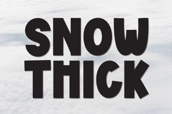 Enhance Your Brand with Snow Thick Font