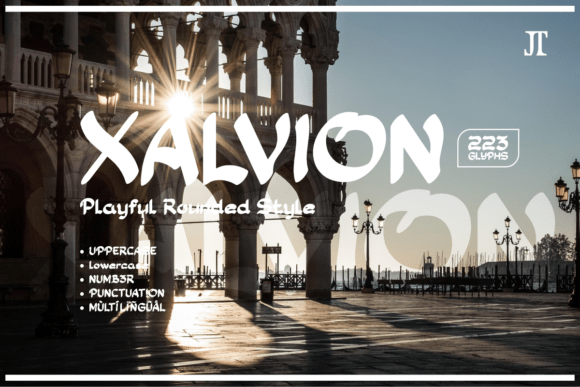 Enhance Your Web Design with Xalvion, a Bold and Bouncy Font