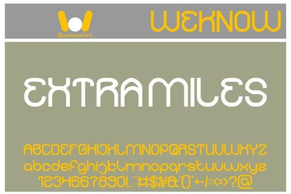 Extra Miles: A Whimsical Display Font for Editorial Charm