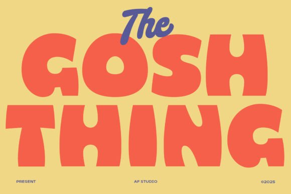Gosh Thing: A Playful Display Font for Editorial Design