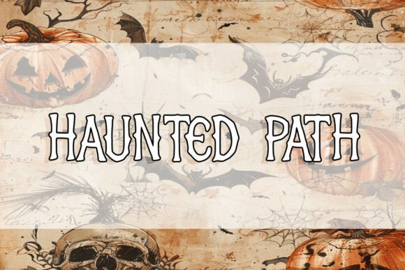 Haunted Path: A Versatile Display Font for Creative Projects