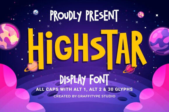 High Star: A Bold Display Font for Eye-Catching Web Design