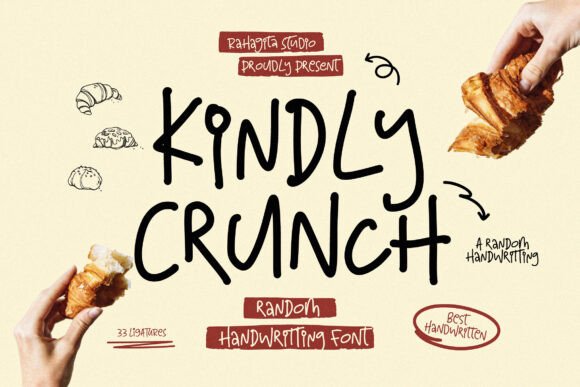 Kindly Crunch: A Handwritten Font for Your Brand's Charm