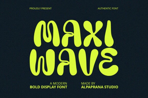 Maxi Wave: A Bold and Playful Font for Eye-Catching Campaigns
