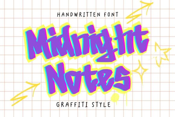 Midnight Notes: A Spooky Handwritten Font for Editorial Design