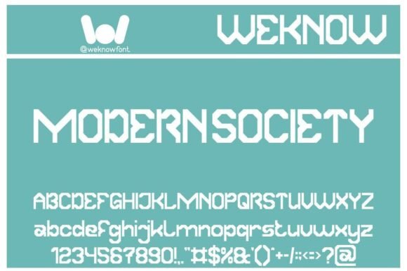Modern Society: A Futuristic Font for Bold Branding
