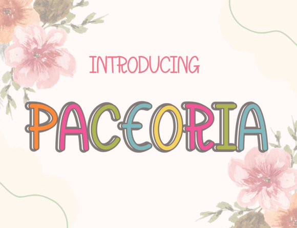 Paceoria: A Vibrant Display Font for Engaging Visuals