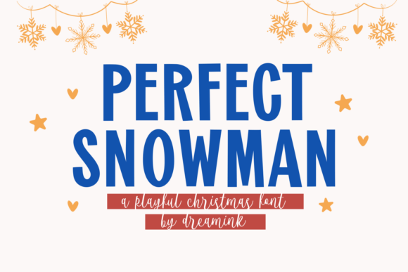 Perfect Snowman: A Festive Display Font for Your Winter Campaigns
