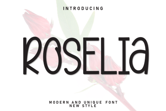 Roselia: A Casual Display Font for Modern Branding