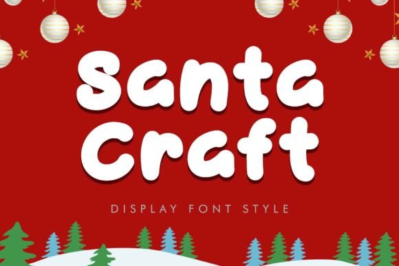 Santa Craft: A Charming Display Font for Creative Projects