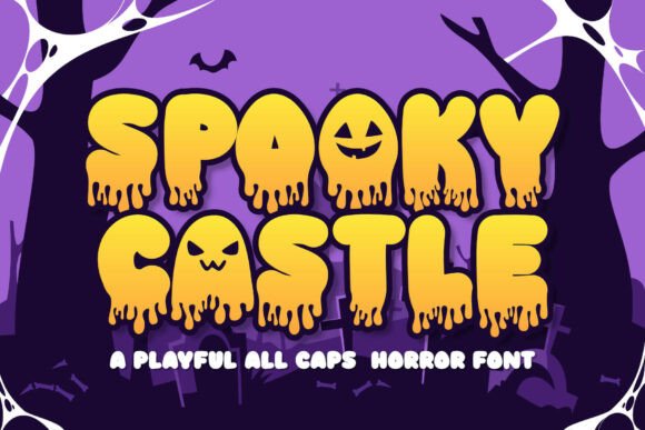 Spooky Castle: A Bold, Creepy Display Font for Web Design
