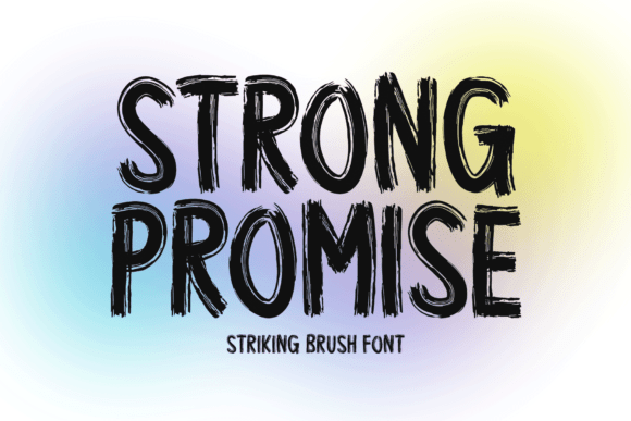 Strong Promise: A Bold Brush-Style Font for Impactful Web Design