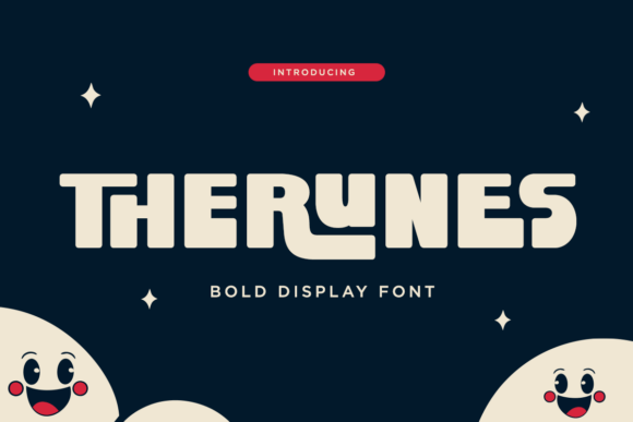 Therunes: A Bold and Playful Display Font for Modern Publishing