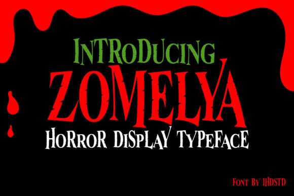 Unleash Spooky Charm with Zomelya Display Font