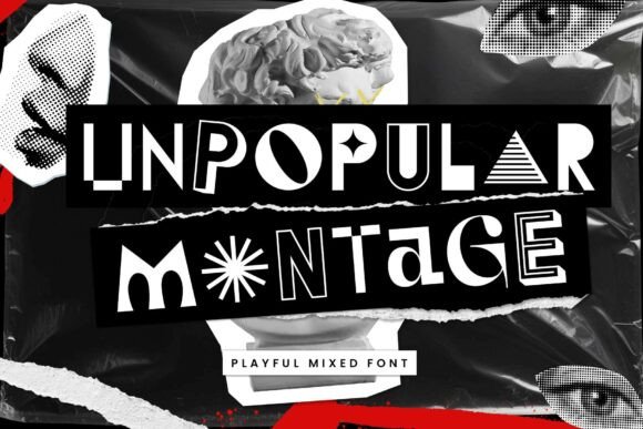 Unpopular Montage: A Bold Display Font for Modern Web Design