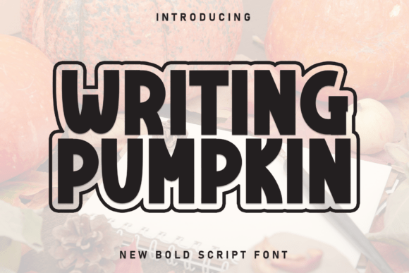 Writing Pumpkin: A Charming Handwritten Display Font